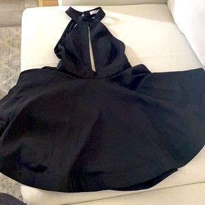 Ginger Fizz halter mesh dress.